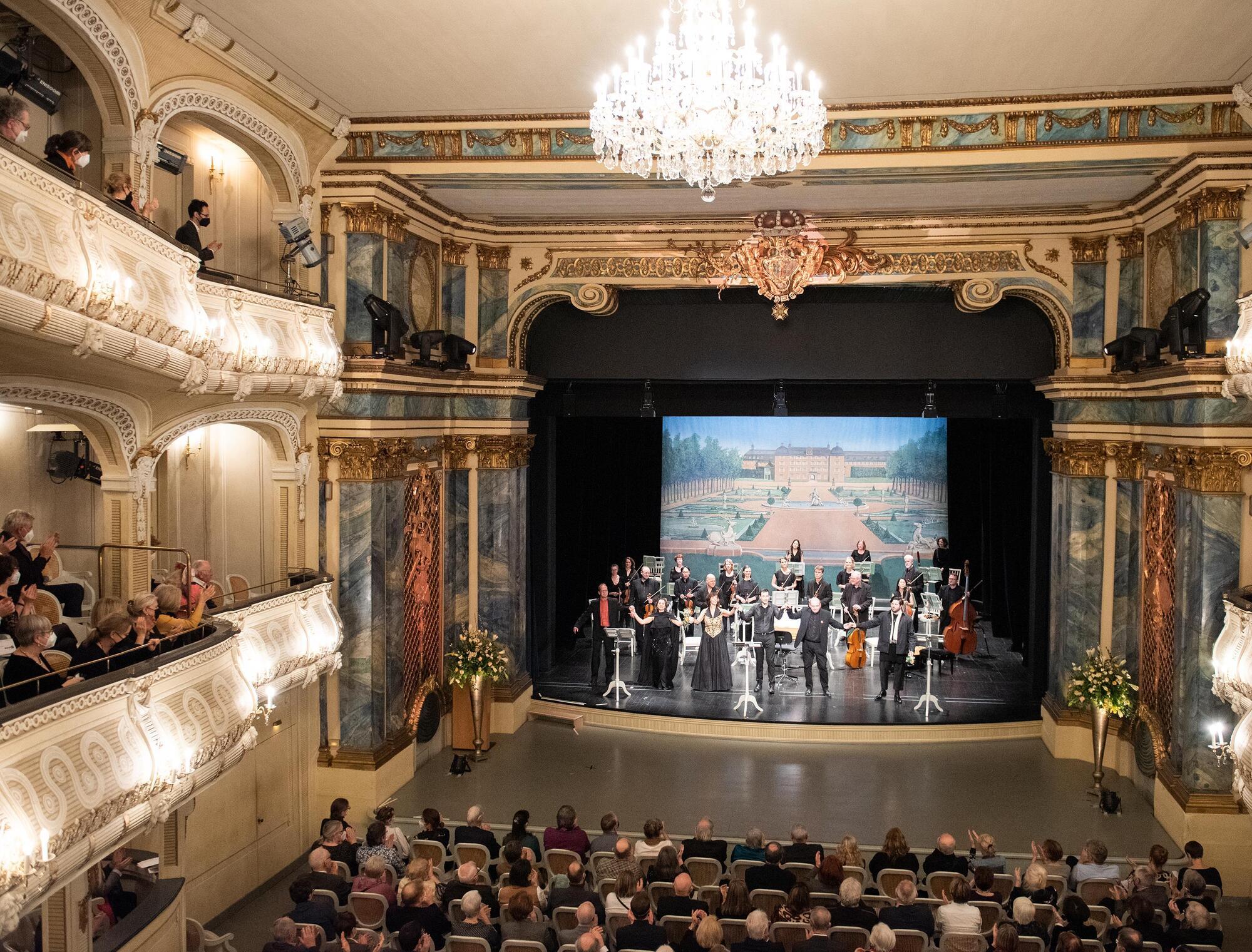 Das Schlosstheater in Schwetzingen